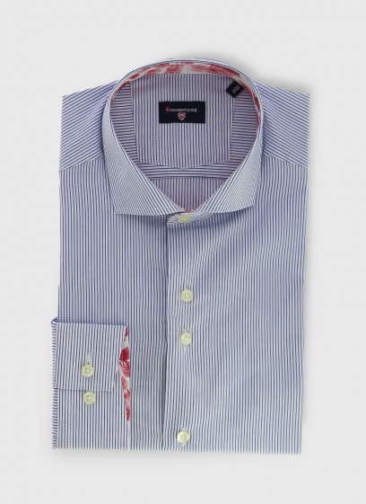 Chemise slim col italien Stanbridge