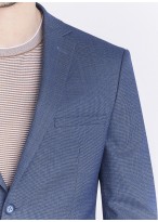Veste Slim fit Emmanuelle Khanh_Uni bleu océan_84 - Bleu denim