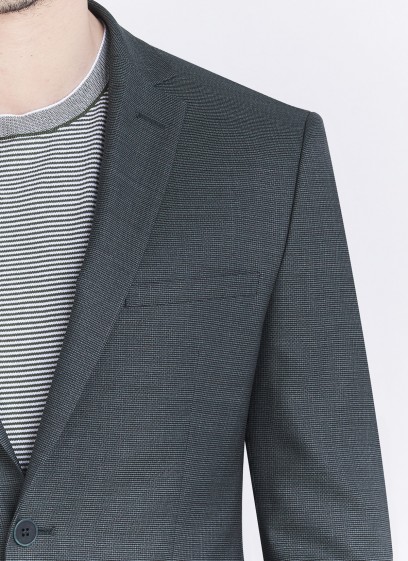 Veste Slim fit Emmanuelle Khanh_Faux-uni vert olive_92 - Vert olive