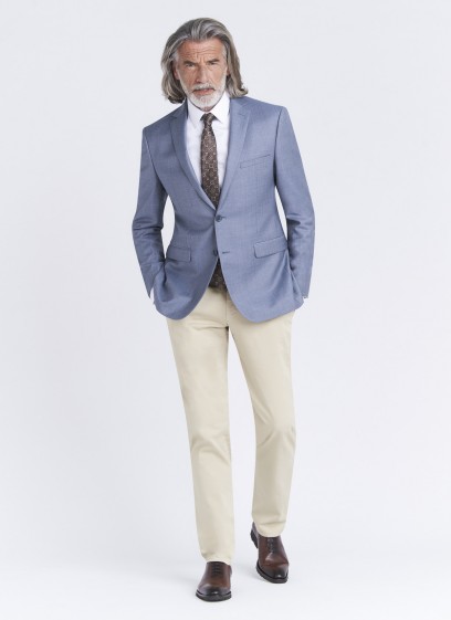 Veste Slim fit Emmanuelle Khanh_Uni bleu ciel_81 - Bleu ciel