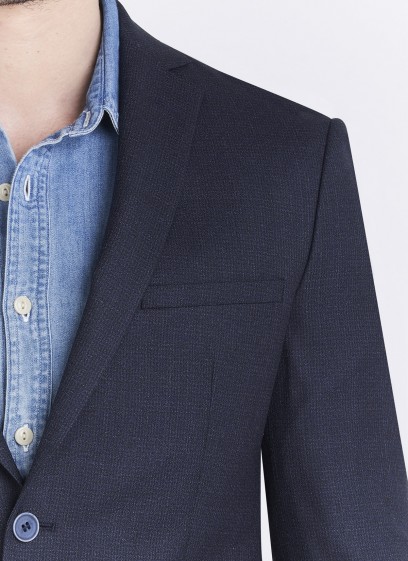 Veste Slim fit Emmanuelle Khanh _ Faux uni bleu nuit _ 89 - Bleu nuit