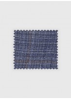 Veste Slim fit Emmanuelle Khanh_Bleu denim à carreaux marron_84 - Bleu denim
