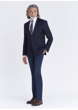 Veste Slim fit Emmanuelle Khanh_Faux-uni bleu marine_88 - Bleu marine