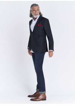 Veste Slim fit Emmanuelle Khanh_Faux-uni bleu marine_88 - Bleu marine