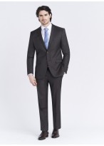 Costume regular fit Cloth Dormeuil_Faux-uni café_23 - Gris foncé