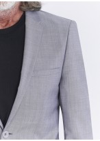 Costume slim fit Lanificio F.lli Cerruti Dal 19881 _ Gris perle faux uni _ 21 - Gris perle