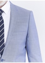 Costume slim fit Lanificio F.lli Cerruti Dal 19881 _ Bleu ciel faux uni _ 81 - Bleu ciel