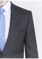 Slim fit suit by Lanificio F.lli Cerruti Dal 19881 _ Anthracite grey faux plain _ 24 - Anthracite grey