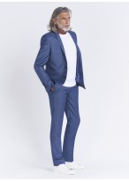 Slim fit suit by Lanificio F.lli Cerruti Dal 19881 _ Denim blue faux plain _ 84 - Denim blue