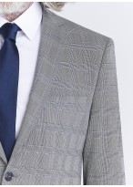 Costume slim fit Emmanuelle Khanh _ Gris perle à carreaux _ 21 - Gris perle