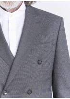 Costume croisé semi-slim fit Emmanuelle Khanh _ Faux uni gris foncé _ 23 - Gris foncé