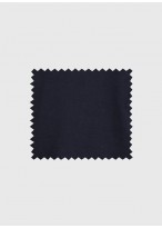 Pull col polo à manches courtes en coton Emmanuelle Khanh _ uni bleu marine _ 88 - Bleu marine
