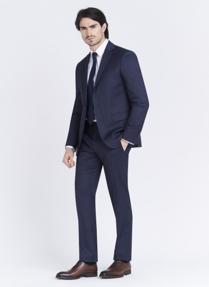 Costume Regular fit Lanificio F.LLI Cerruti DAL 1881_uni bleu nuit_89 - Bleu nuit
