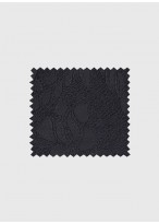 Smoking slim fit col châle Emmanuelle Khanh _ noir à motif jacquard fleuris ton sur ton _ 01 - Noir