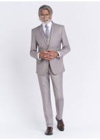 Costume slim fit Sevenson _ uni grège _ 30 - Grège