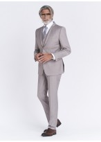 Costume slim fit Sevenson _ uni grège _ 30 - Grège