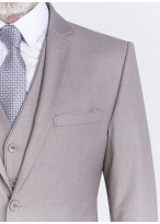 Costume slim fit Sevenson _ uni grège _ 30 - Grège