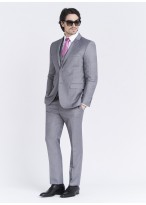 Costume slim fit Sevenson _ uni gris moyen _ 22 - Gris moyen