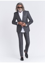 Costume slim fit Sevenson _ gris foncé à carreaux _ 23 - Gris foncé