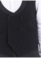 Smoking slim fit col châle Sevenson _ uni noir _ 01 - Noir
