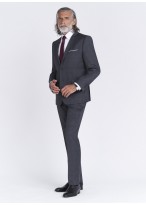 Costume slim fit Sevenson _ gris anthracite à carreaux _ 24 - Gris anthracite