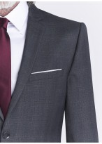 Costume slim fit Sevenson _ gris anthracite à carreaux _ 24 - Gris anthracite
