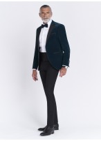 Smoking slim fit col pointe Sevenson _ Uni vert emeraude _ 95 - Vert Anglais