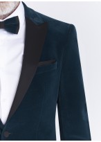 Smoking slim fit col pointe Sevenson _ Uni vert emeraude _ 95 - Vert Anglais