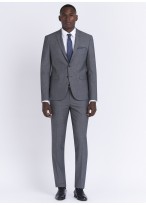 Semi-slim fit suit by Stanbridge 22 - Mid Grey
