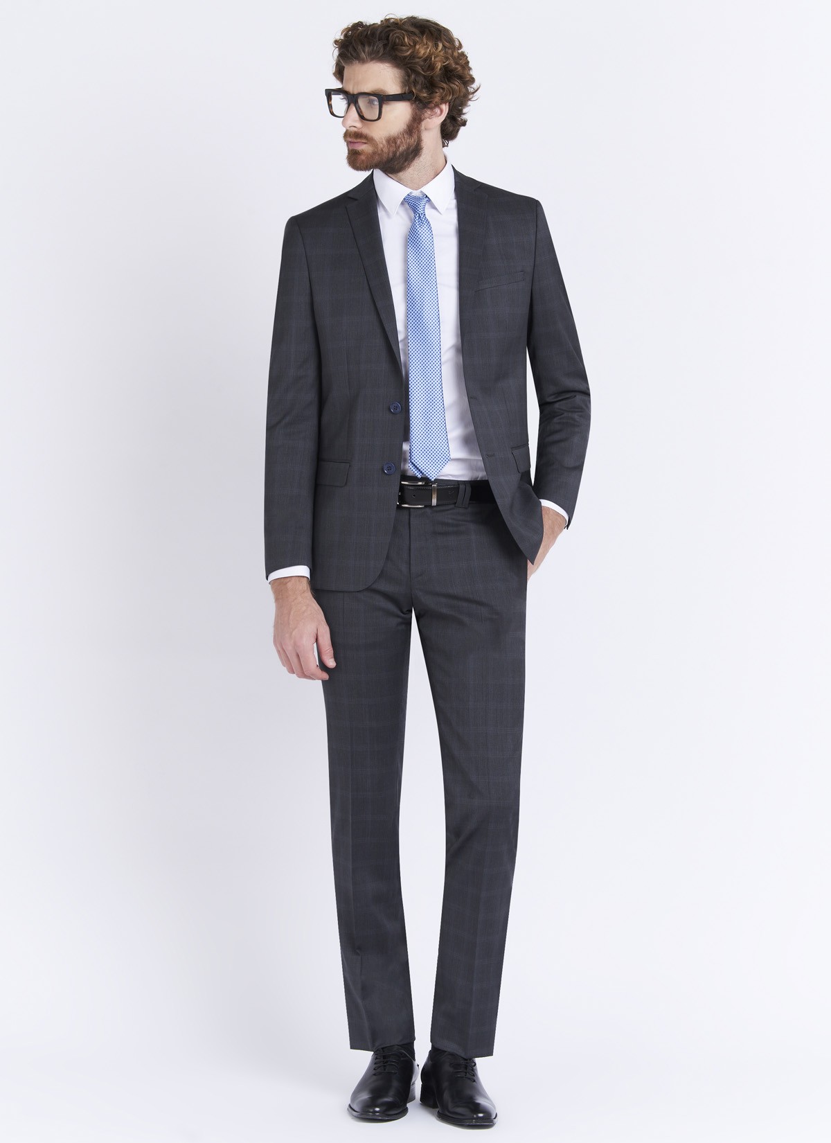 Costume slim fit Stanbridge_23 - Gris foncé