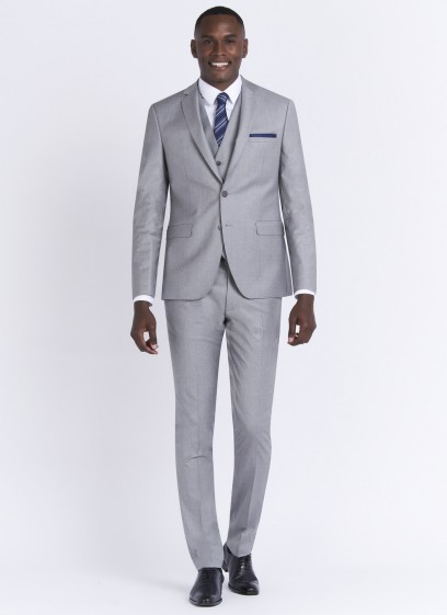 Costume slim fit Emmanuelle Khanh_21 - Gris perle