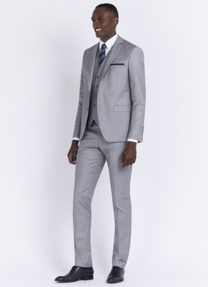 Costume slim fit Emmanuelle Khanh_21 - Gris perle