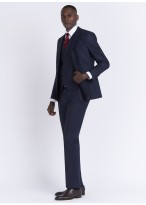 Costume regular fit Emmanuelle Khanh _ Bleu marine faux uni _ 88 - Bleu marine