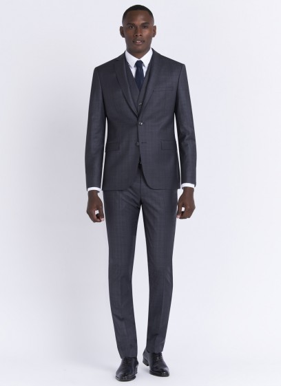 Costume slim fit Emmanuelle Khanh_23 - Gris foncé