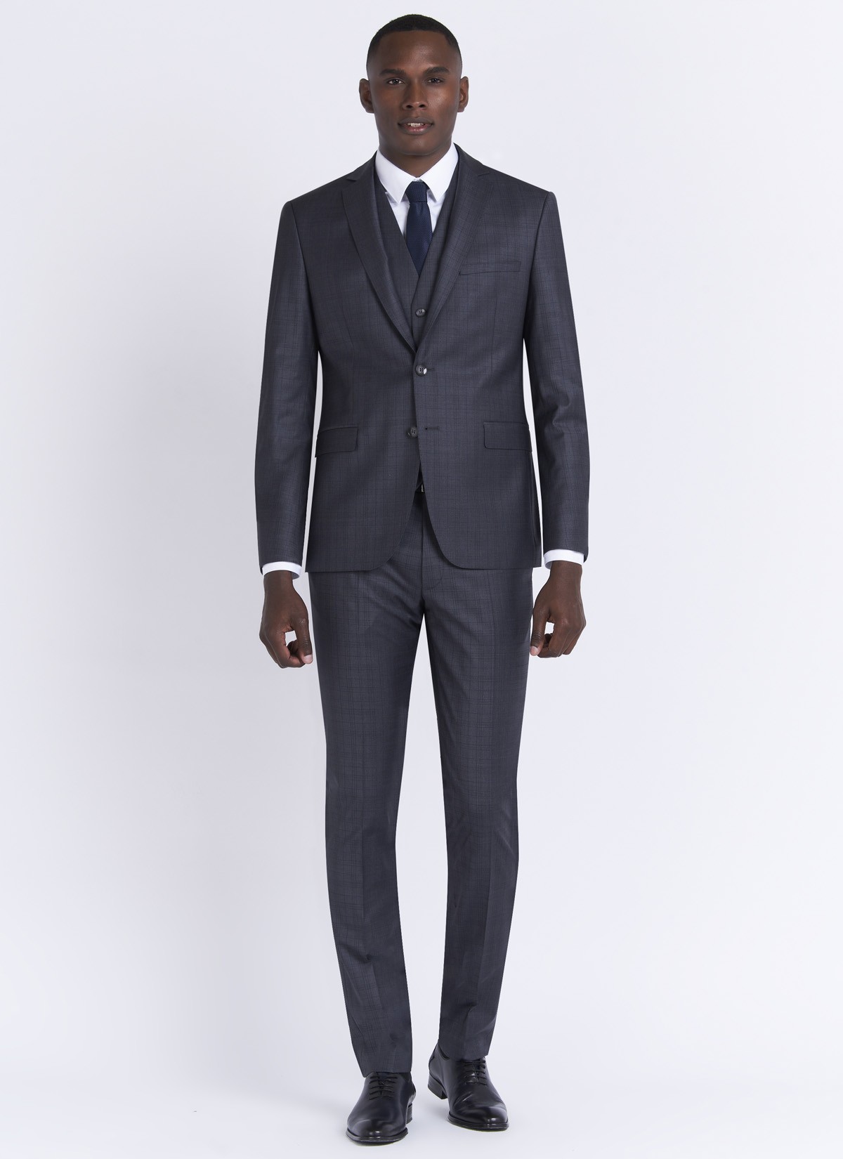 Costume slim fit Emmanuelle Khanh_23 - Gris foncé