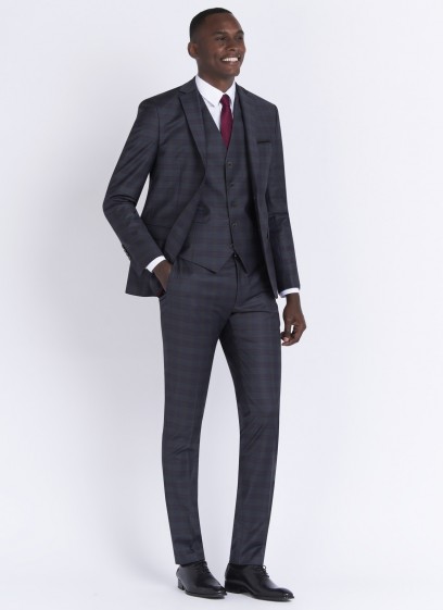 Costume slim fit Emmanuelle Khanh_24 - Gris anthracite
