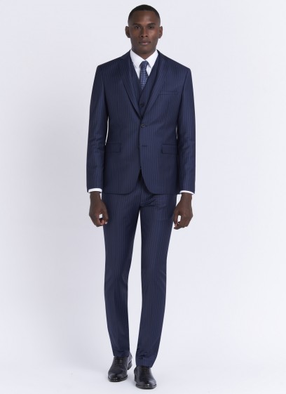 Costume slim fit Emmanuelle Khanh_88 - Bleu marine