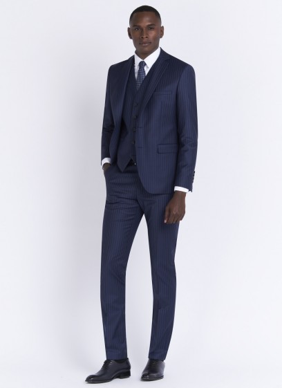 Costume slim fit Emmanuelle Khanh_88 - Bleu marine