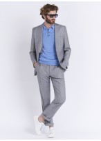 Regular fit suit by Lanificio F.lli Cerruti Dal 19881 _ Pearl grey with checks _ 21 - Pearl grey