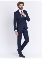 Costume slim fit Lanificio F.lli Cerruti Dal 19881 _ Bleu marine faux uni _ 88 - Bleu marine  19881