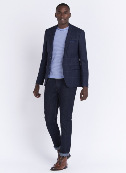 Veste slim fit Lanificio F.LLI Cerruti DAL 1881_88 - Bleu marine