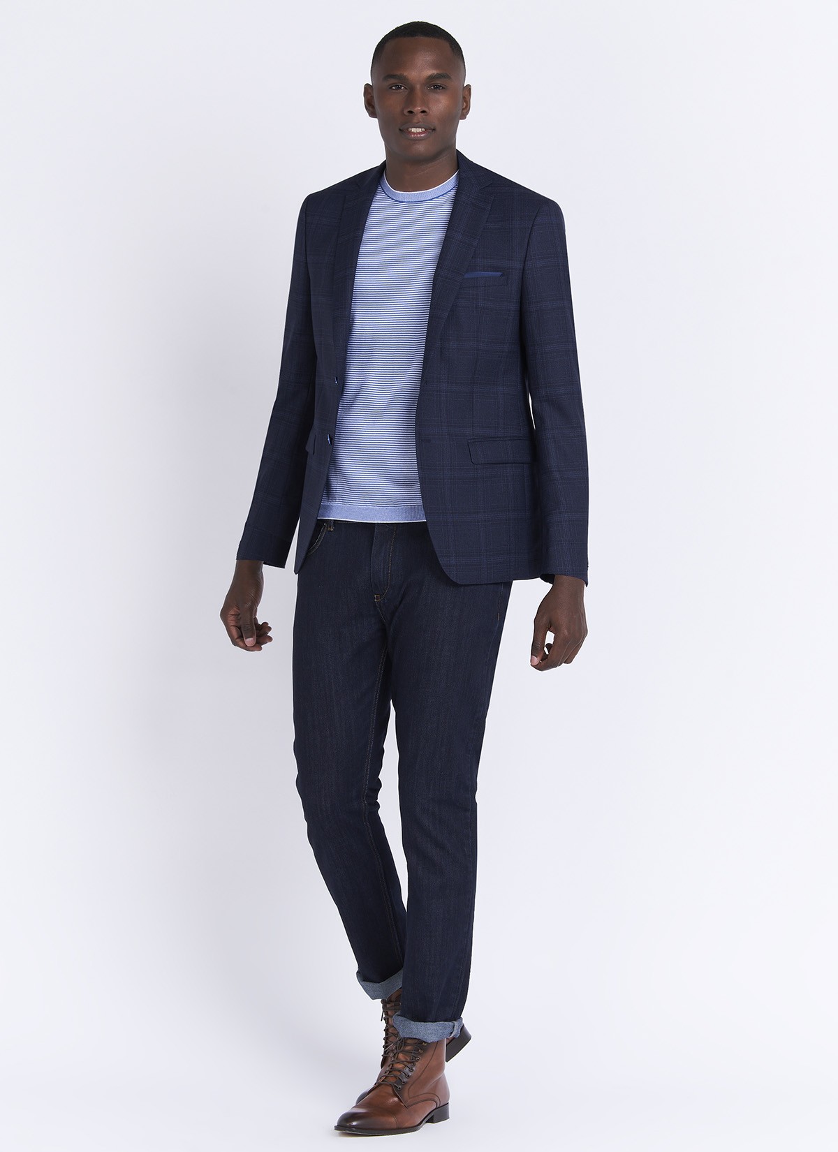 Veste slim fit Lanificio F.LLI Cerruti DAL 1881_88 - Bleu marine