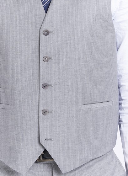 Gilet slim fit Emmanuelle Khanh_21 - Gris perle