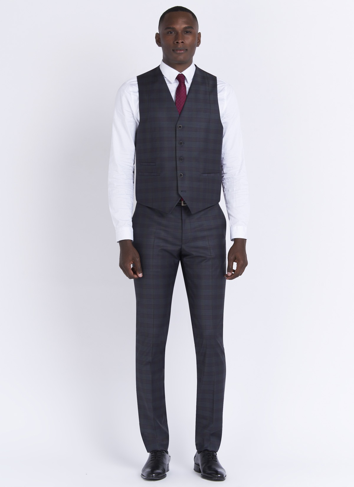 Gilet slim fit Emmanuelle Khanh_24 - Gris anthracite