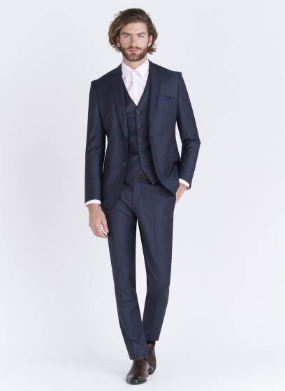Costume slim fit Emmanuelle Khanh 88 - Bleu marine