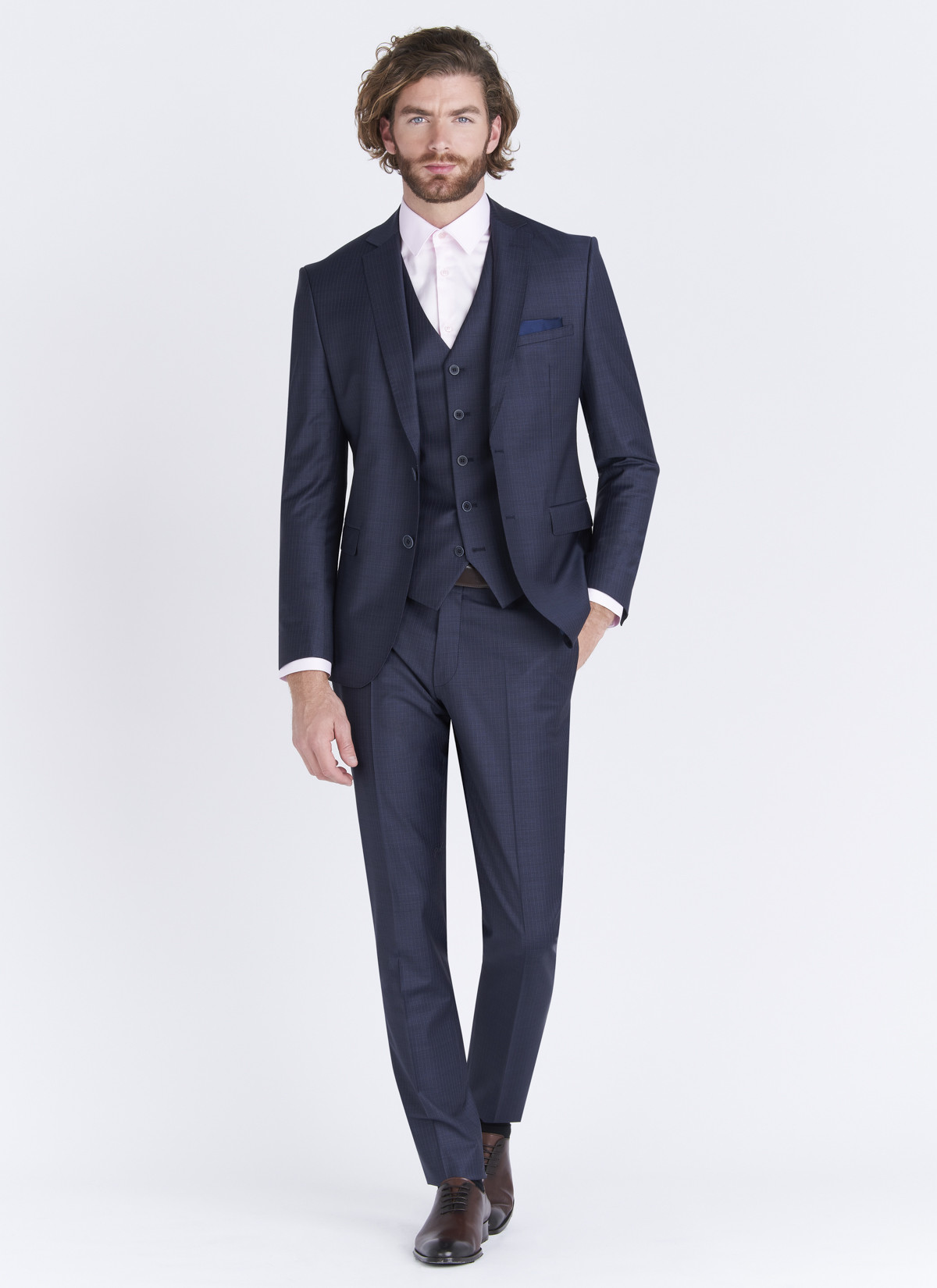 Slim fit suit by Emmanuelle Khanh 88 - Marine blue