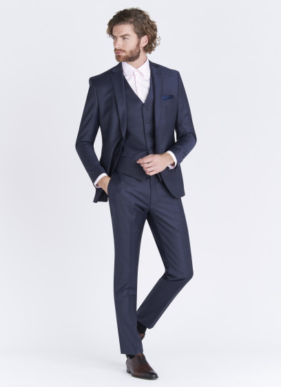 Costume slim fit Emmanuelle Khanh 88 - Bleu marine