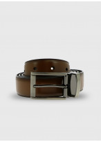 Ceinture en cuir Stanbridge _ Cuir uni marron _ 35 - Marron
