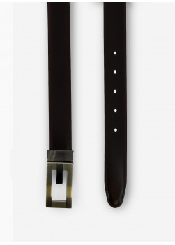 Ceinture en cuir Stanbridge _ Cuir uni Cafe _ 37 - Café
