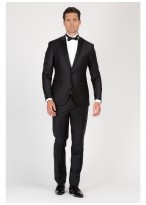 Smoking slim col pointe Emmanuelle Khanh-Noir - 6K001101